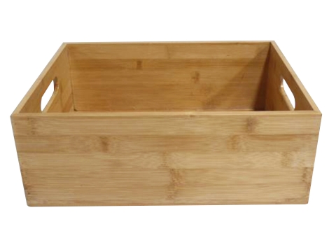 Rect bamboo storage basket